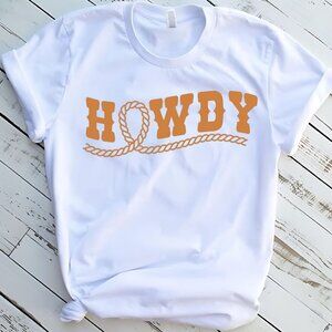 Howdy Western Tee Graphic Short Sleeve T-Shirt